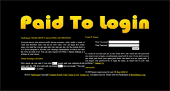 Desktop Screenshot of paidtologin.com